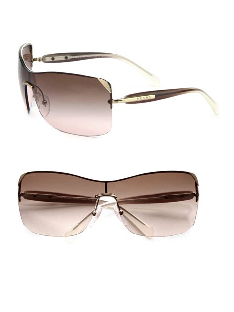 prada womens rimless sunglasses|neiman marcus prada sunglasses women.